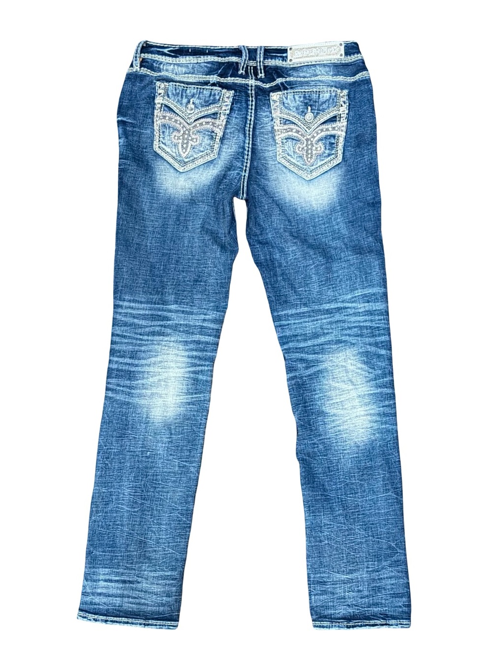 Rock Revival Women's Crimson Mid-Rise Straight Jean Exclusive to Buckle Size 32 - Picture 4 of 16
